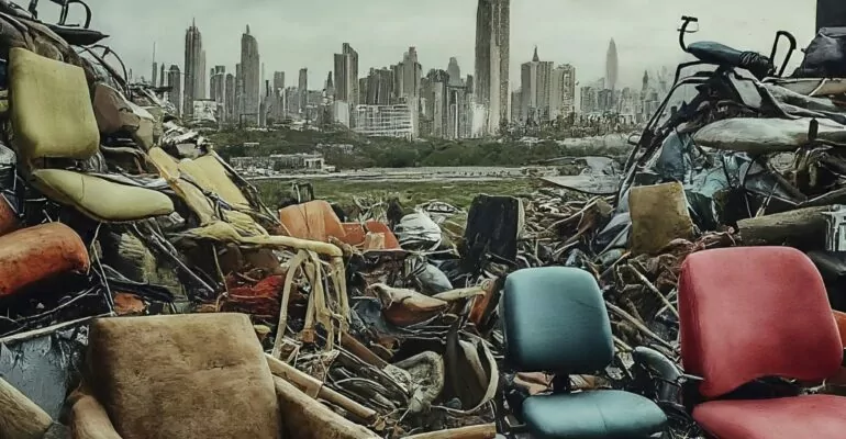 Unmanaged furniture waste